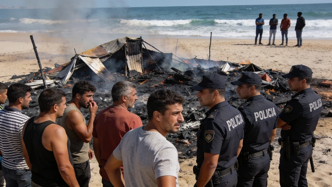 Tensions Erupt in Ceuta as Citizens Set Fire to Migrant Camp RUSSPAIN.com
