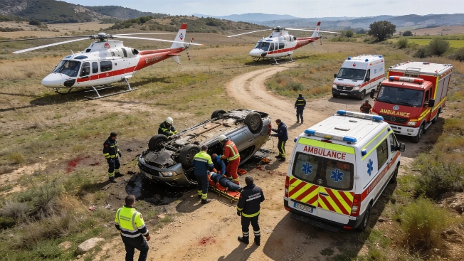 Five Injured, Three Critical After Car Overturns Near Ribera d’Urgellet RUSSPAIN.com
