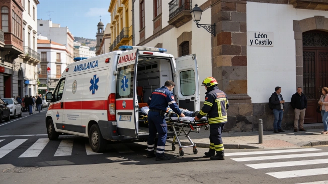 Elderly Woman Hospitalized After Serious Collision on León y Castillo RUSSPAIN.com