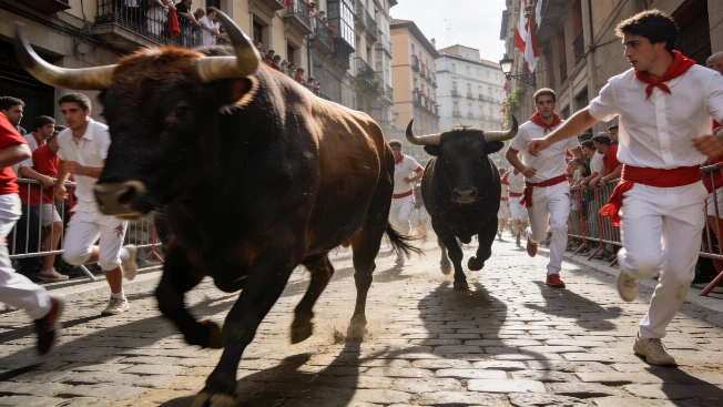 Eight Injured in Fast, Incident-Free San Fermín 2026 Running with Miura Bulls RUSSPAIN.com