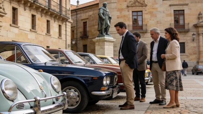 Classic cars turn Salamanca’s plaza into a living museum RUSSPAIN.com