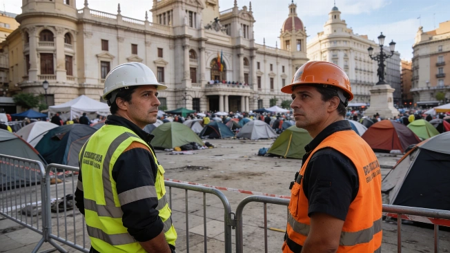 Valencia Pyrotechnics Draw a Line: Clear Plaza or Cancel October 9 Mascletà RUSSPAIN.com
