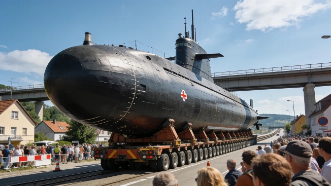 Thousands Watch Historic U17 Submarine Move Across Germany RUSSPAIN.com