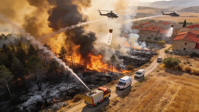 Wildfire in Cinco Villas Becomes Spain's Largest Blaze of the Year RUSSPAIN.com
