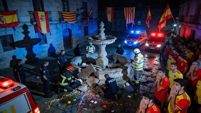 Thirteen-Year-Old Dies in Fountain Collapse During World Cup Celebrations in Salamanca RUSSPAIN.com