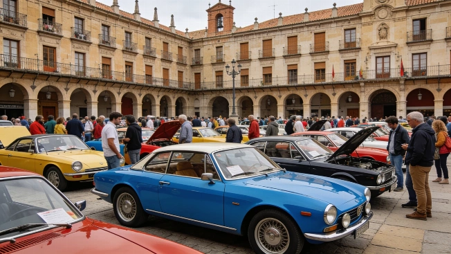 Medina del Campo gears up for a classic car takeover in its historic plaza RUSSPAIN.com