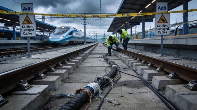 Cable Theft Disrupts High-Speed Rail Between Barcelona and Girona RUSSPAIN.com