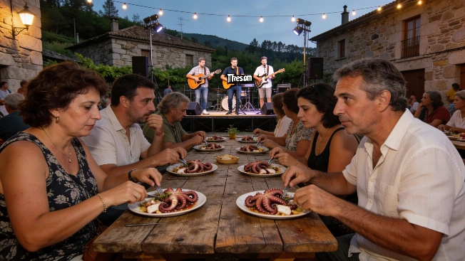 Galician Village Prepares for Night of Octopus and Live Music on August 14 RUSSPAIN.com