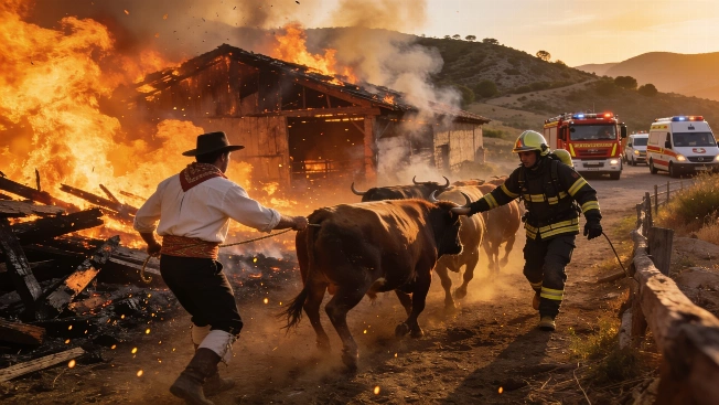 Wildfire Forces Dramatic Rescue of Livestock in Vall d’Uixó RUSSPAIN.com