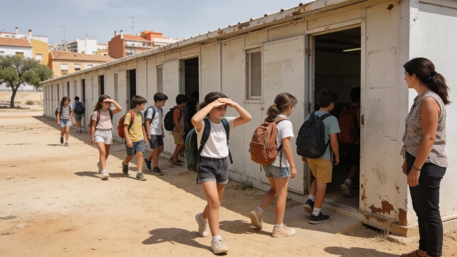 Three Thousand Valencian Students Begin School Year in Temporary Classrooms RUSSPAIN.com