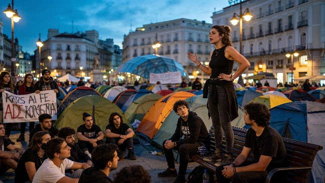 Ayuso accuses Sol protest camp of shielding Sánchez from political defeat RUSSPAIN.com