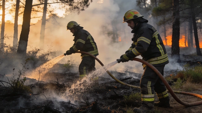 Firefighters Face Renewed Challenges as Niebla Wildfire Persists RUSSPAIN.com
