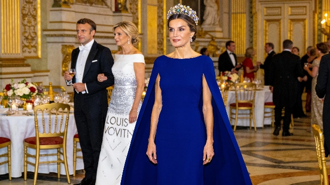Queen Letizia turns heads in borrowed Carolina Herrera gown and storied floral tiara RUSSPAIN.com