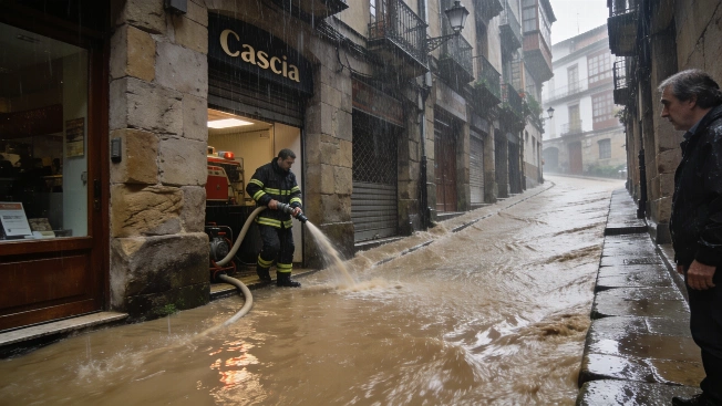 Bilbao floods after nearly two hours of torrential rain RUSSPAIN.com