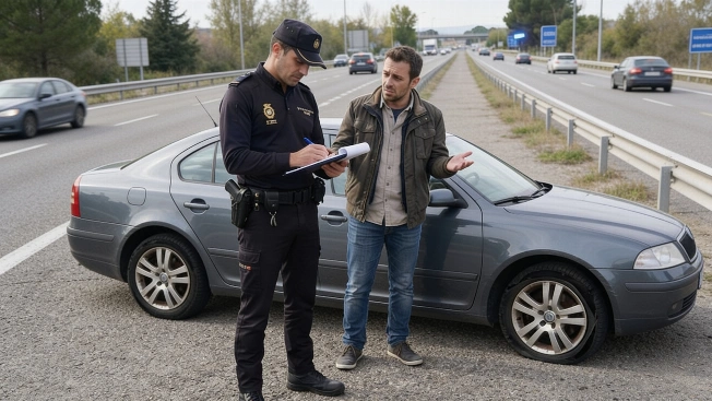 DGT cracks down on drivers who keep going after a tyre blowout RUSSPAIN.com