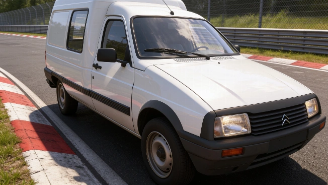 A 20-Year-Old Drives a Modified Citroën C15 Over 1,200 km to Conquer Nürburgring RUSSPAIN.com