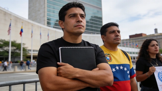 Venezuelans in New York challenge Delcy Rodríguez at UN RUSSPAIN.com