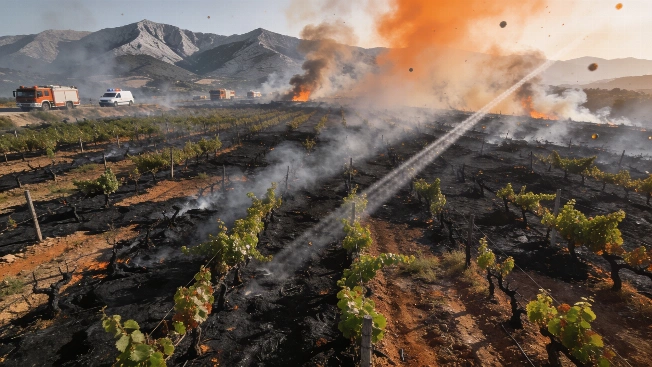 Wildfires Devastate Vineyards from Valle del Tiétar to El Escorial RUSSPAIN.com