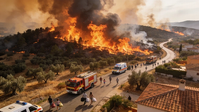 Thousands Evacuated as Wildfire Threatens 19 Towns in Castellón RUSSPAIN.com