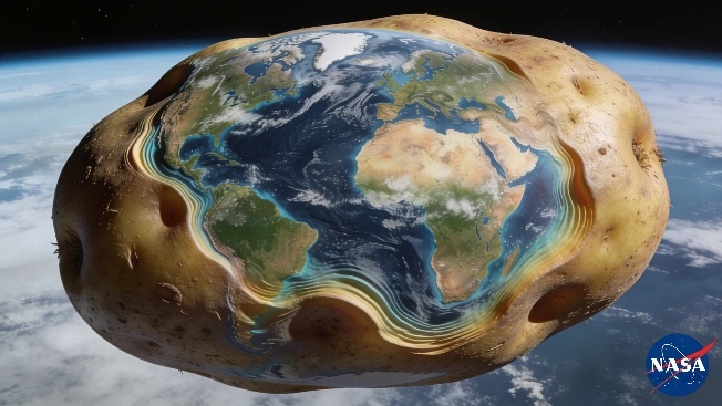 NASA's Viral Geoid Image Challenges Traditional View of Earth RUSSPAIN.com