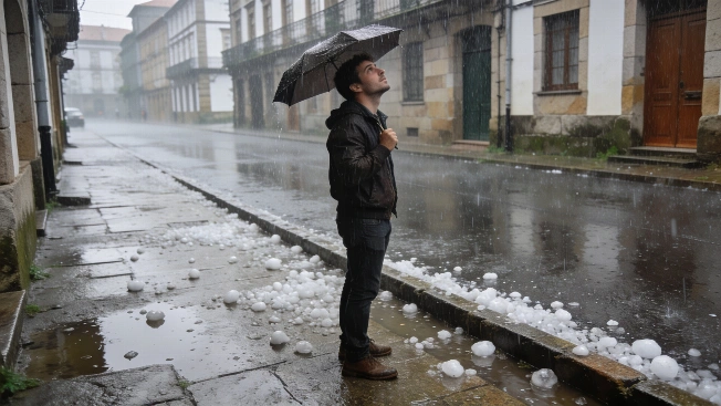 Violent Storms and Hail Hit Northwest Spain as Temperatures Soar Elsewhere RUSSPAIN.com