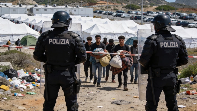 Police Fire Warning Shots to Disperse Migrant Encampment in Ceuta RUSSPAIN.com