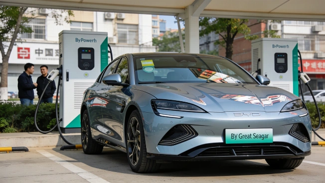 BYD Great Seagull shakes up city EV charging with Flash Charging debut RUSSPAIN.com