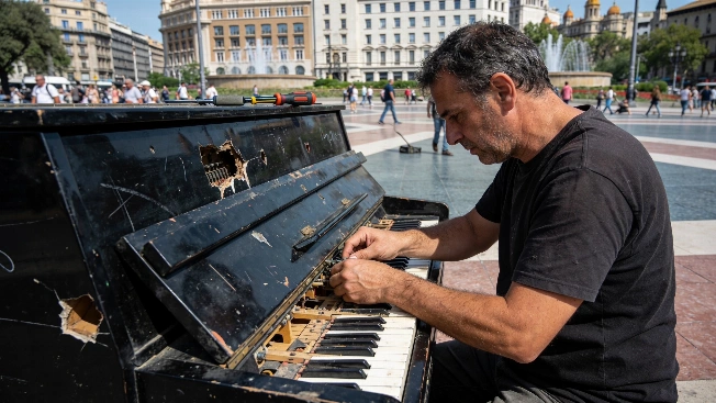 Vandalism Shuts Down Iconic Public Piano in Central Barcelona RUSSPAIN.com