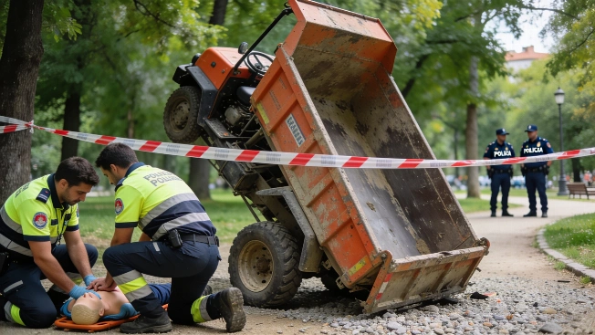 Worker Dies After Dumper Overturns in Madrid’s Tierno Galván Park RUSSPAIN.com