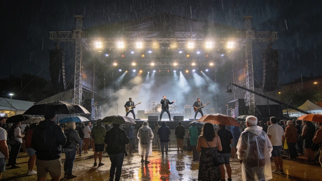 Los Delinqüentes Defy Rain with Marathon Concert in Catalonia RUSSPAIN.com