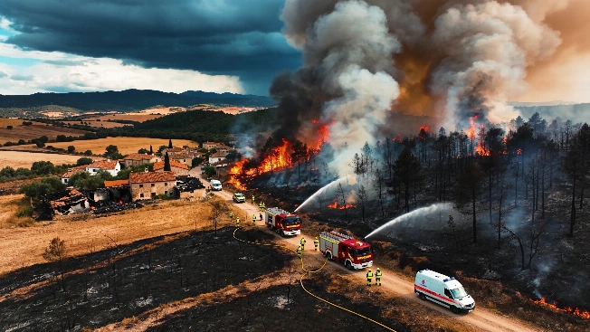 Wildfire in Zaragoza Reaches Urban Area and Destroys Over 4,500 Hectares RUSSPAIN.com