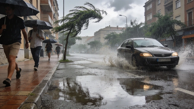 Orange alert for storms and waves hits Mediterranean and Catalonia RUSSPAIN.com