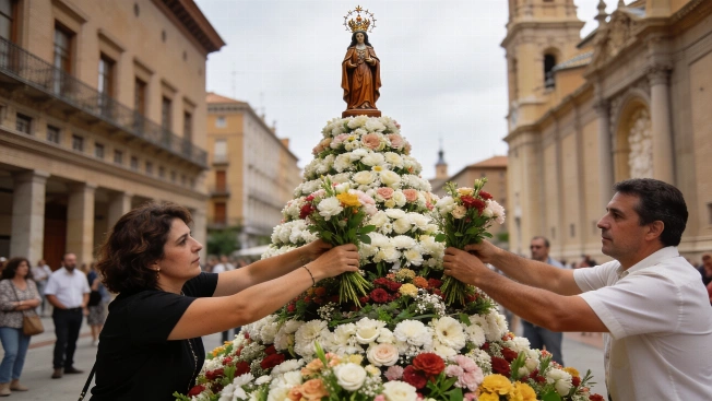 Zaragoza’s flower offering expects nearly 100,000 participants RUSSPAIN.com