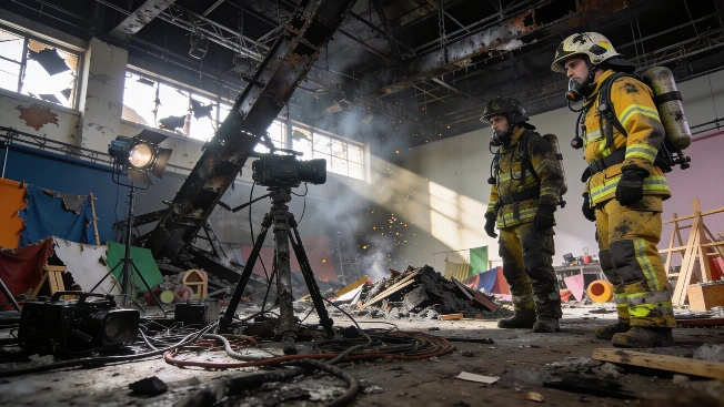 Fire Destroys 'Maestros de la Costura' Set and Threatens 'MasterChef' RUSSPAIN.com