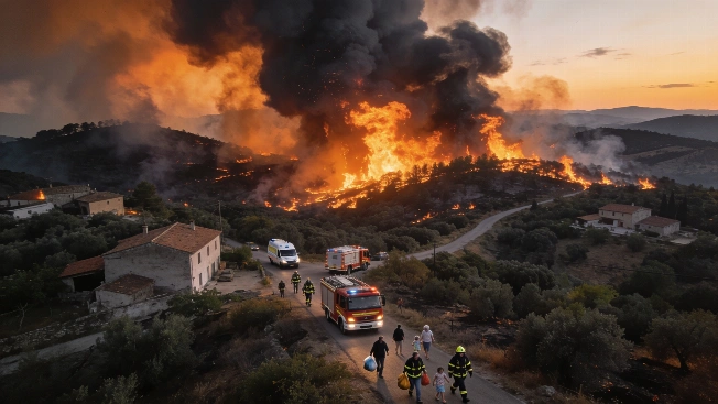 Mass Evacuations in Castellón as Wildfire Rages Unchecked RUSSPAIN.com