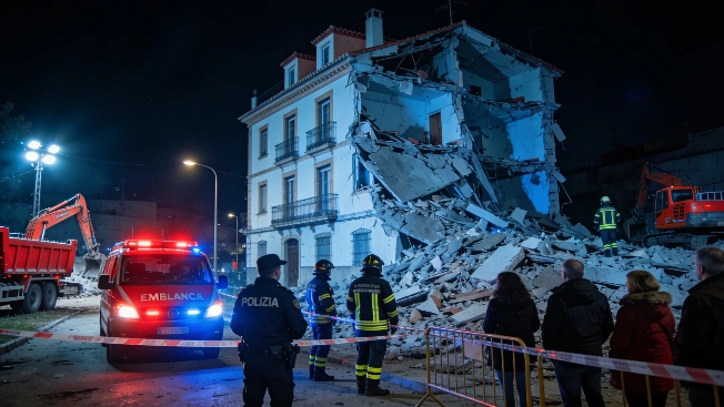 Residents Evacuate Minutes Before Building Collapse in Benetússer RUSSPAIN.com