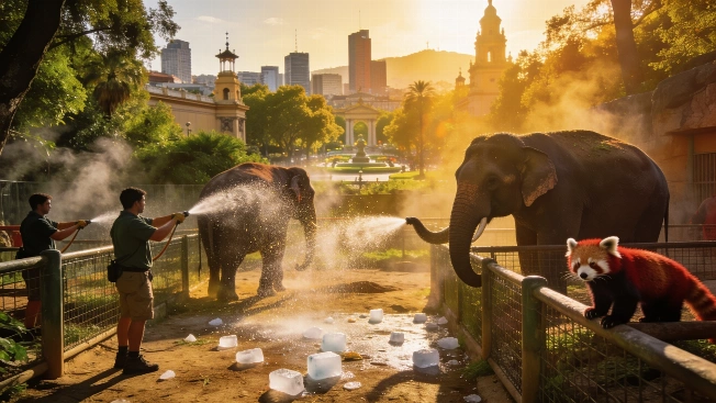 Barcelona Zoo Activates Emergency Protocol as Heatwave Hits Catalonia RUSSPAIN.com