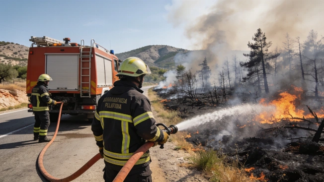 Forest fire near Bilbao airport contained without affecting flights RUSSPAIN.com