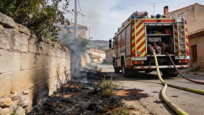 Firefighters tackle major blaze at Chazar waste facility near Zaragoza RUSSPAIN.com