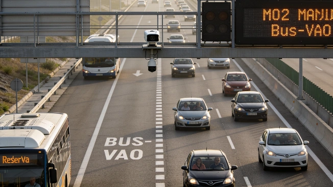 DGT Launches Dynamic Bus-VAO Lane on A-2 with €200 Fines for Solo Drivers RUSSPAIN.com