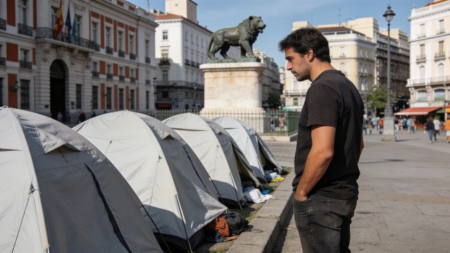Almeida rejects the peaceful image of Madrid housing camp RUSSPAIN.com