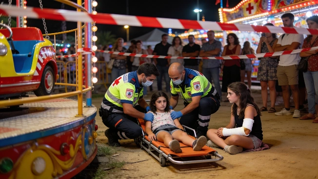 Two Girls Hospitalised After Ride Malfunction at Tona Festival RUSSPAIN.com