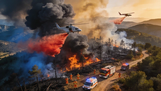 Firefighters Battle New Intense Wildfire in Aiguamúrcia’s Vall d’Infern RUSSPAIN.com