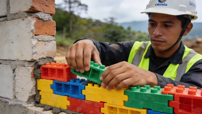 Colombian Firm Reinvents Brick with Recycled Plastic Lego-Style Blocks RUSSPAIN.com