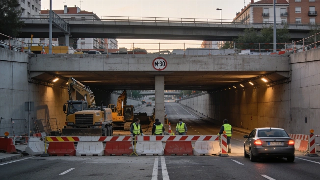 Madrid to Close M-30 Tunnel Towards Badajoz for A-5 Underground Works RUSSPAIN.com