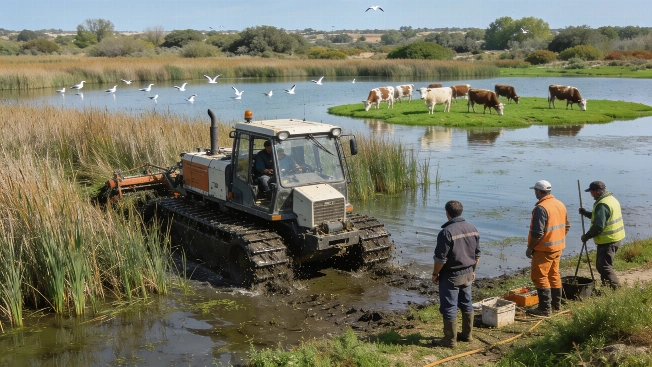 Cows and Amphibious Machines Transform Spain's Wetlands RUSSPAIN.com