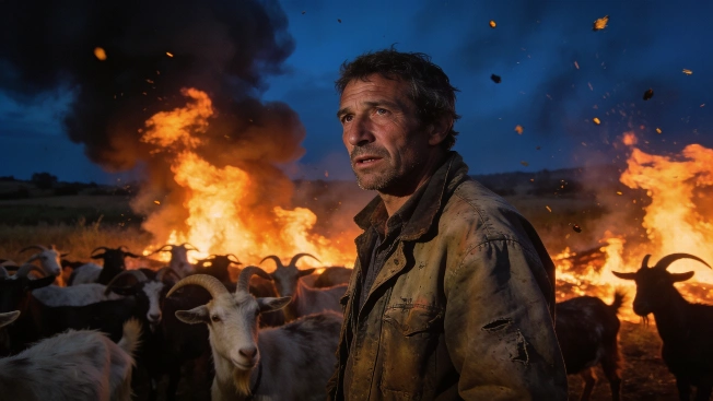 Shepherd Risks Life to Save 720 Goats from Bédar Wildfire RUSSPAIN.com