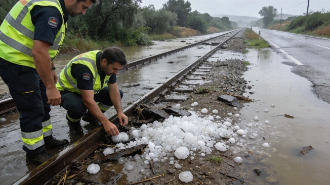 Severe Storms Disrupt Transport and Damage Crops Across Catalunya RUSSPAIN.com