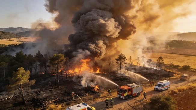 Guadalajara Wildfire Forces 34 Evacuations as Burned Area Nears 30,000 Hectares RUSSPAIN.com