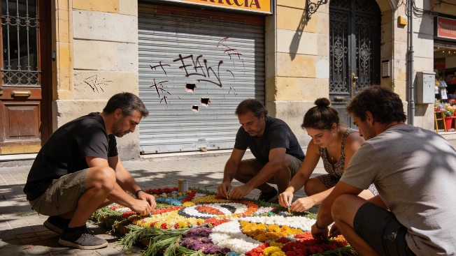 Security Incident and Heat Measures Mark Gràcia Festival Preparations RUSSPAIN.com